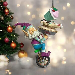 NIB Toodles 1994 Enesco Wee Tree Trimmers Dated #5 Sandi Zimnicki Ornament Baker